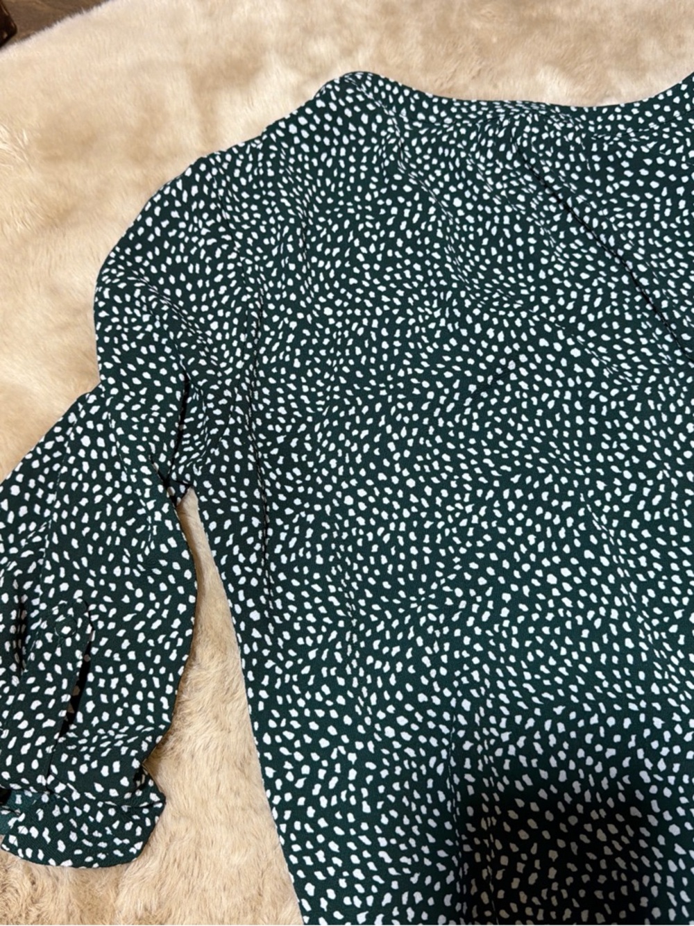 41 Hawthorn Teal Dot-Print Blouse - Picture 5 of 5